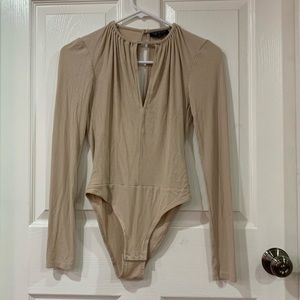 Beige/Cream Topshop Bodysuit